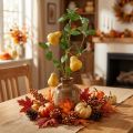 Ramo artificial decorativo de pereira, amarelo, 75 cm, ramo frutífero, decoração de flor artificial | Floristik24.pt