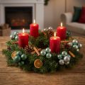 Bolas de Natal em arame de vidro verde cinza Ø40mm 32 un | Floristik24.pt