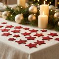 Estrelas decorativas dispersas vermelhas, mica 4-5cm 40 un | Floristik24.pt