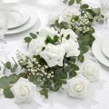 Rosa de espuma Ø 3,5cm branca 48 un | Floristik24.pt