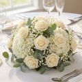 Rosa de espuma Ø3,5cm Creme 48 unidades | Floristik24.pt