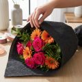 Papel crepom florista preto 50x250cm | Floristik24.pt