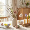 Decoração de coelhinho da Páscoa em favo de mel para pendurar 7 × 4,5 × 6 cm 5 unidades | Floristik24.pt