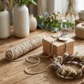 Fio de lã cordão de feltro cordão de feltro bege C55cm | Floristik24.pt