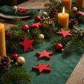 Decoração dispersa estrelas de Natal estrelas vermelhas de madeira Ø5,5cm 12 unidades | Floristik24.pt