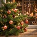 Mini bolas de árvore de Natal laranja inquebráveis Ø3cm 14 unidades | Floristik24.pt