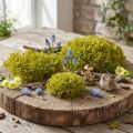 Musgo decorativo artificial verde castanho – almofada musgo 10/12/14cm 3 peças | Floristik24.pt