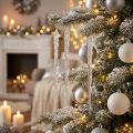 Pingentes de gelo decorativos para pendurar decoração de inverno transparentes 28,5 cm 3 peças | Floristik24.pt