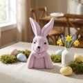 Busto de Coelho Pensativo, Roxo Claro, Decoração de Páscoa, 16,5×13×27cm | Floristik24.pt