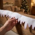 Guirlanda de gelo em lã de neve com borda brilhante 13×180 cm 3 peças | Floristik24.pt