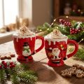 Copos de Natal copo Papai Noel cerâmica 10,5 cm 2 unidades | Floristik24.pt