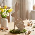 Coelhinho da Páscoa Decoração de Páscoa coelhinho decorativo de madeira sentado 20×40cm | Floristik24.pt
