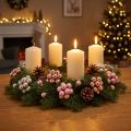 Mini bolas de Natal vidro espelho bagas rosa creme Ø20mm 140 peças | Floristik24.pt