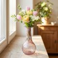 Mini vaso de vidro vaso de flores roxo Ø7,5cm Alt.15cm | Floristik24.pt