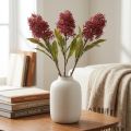 Flores artificiais Skimmie, cor Borgonha, modelo Skimmia Japonica, com aspecto seco, 59 cm, conjunto com 3 peças. | Floristik24.pt