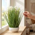 Grama decorativa com flores Cosmea em uma tigela Alt.45cm | Floristik24.pt