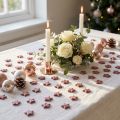 Mini decoração espalhada estrelas decoração mica rosa 1,5cm 144 un | Floristik24.pt