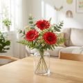 Flores artificiais Gérbera Vermelha 45cm | Floristik24.pt