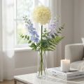 Cebola Ornamental Branca Creme Allium Artificial Ø18cm C90cm | Floristik24.pt
