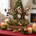 Ramos decorativos de Natal mistura artificial sortidos 29cm 3 cachos | Floristik24.pt