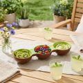 Tigela de cerâmica com motivo de kiwi, decoração de verão para servir tapas e petiscos com estilo, 30 cm | Floristik24.pt