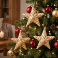 Estrelas decorativas de rattan para o Natal, 14,5 cm, conjunto de 3 | Floristik24.pt