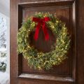Guirlanda artificial de pinheiro com pinhas, decoração de Natal, guirlanda para porta, Ø36cm, verde | Floristik24.pt