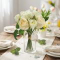 Rosa bouquet creme 26cm | Floristik24.pt