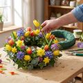 Anel de espuma floral universal OASIS® IDEAL verde Ø27,5cm 3 un. | Floristik24.pt