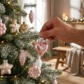 Decorações para árvore de natal em vidro Decorações para árvore de natal em tons pastel 12 peças | Floristik24.pt