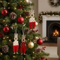 Rena para pendurar, decorações de Natal, decorações para árvores de Natal, decorações de madeira para o Advento Alt.13cm 8 peças | Floristik24.pt