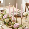 Velas cônicas, cor sólida, rosa claro, rosa, 22×240mm, 12 unidades | Floristik24.pt