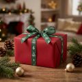Fita de Natal com abetos fita para presente verde 15mm 20m | Floristik24.pt