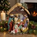 Presépio de Natal com figuras Presépio de Natal 15,5×7×20cm | Floristik24.pt