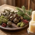 Pinhas de cipreste, naturais, 3cm, 500g | Floristik24.pt