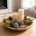 Cones de Sweetgum Nature Washed Branco 250g | Floristik24.pt