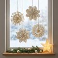 Elegantes flocos de neve de papel para decoração de inverno e Natal. | Floristik24.pt