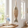 Deco peixe, peixe madeira Deco, pendente peixe madeira 21cm | Floristik24.pt