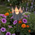 Coroa porta velas para colar zinco Ø9,5cm A50cm | Floristik24.pt