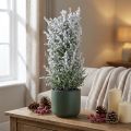 Zimbro artificial em vaso planta artificial nevada H47cm | Floristik24.pt