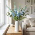 Larkspur artificial azul flor artificial delphinium 130cm | Floristik24.pt
