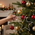 Estrelas decorativas prateadas
