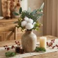 Buquê de flores artificiais, verde e branco, decoração de inverno, 33 cm, artificial | Floristik24.pt