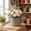 Regador decorativo com um elegante design trançado para uma decoração de casa sofisticada, 26 cm | Floristik24.pt