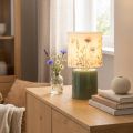 Abajur de mesa LED com estampa floral para iluminação elegante da sala de estar, 23 cm | Floristik24.pt