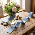 Fita de feltro azul 7,5cm 5m | Floristik24.pt