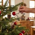 Estrelas decorativas pretas para pendurar, enfeites para árvore de Natal, Ø12cm, conjunto de 12 peças | Floristik24.pt