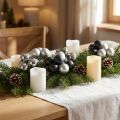 Mini bolas de Natal prata, vidro antracite Ø40mm mix 32 un | Floristik24.pt