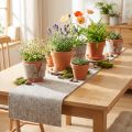 Fita de feltro, fita adesiva cinza-natural 15cm 5m | Floristik24.pt