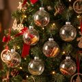Bola de Natal em vidro Ø4cm transparente 24 unidades | Floristik24.pt